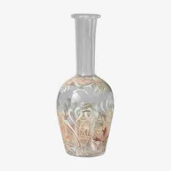 Carafe à liqueur - Décor Fleurs de Pavots - Art Nouveau - LEGRAS