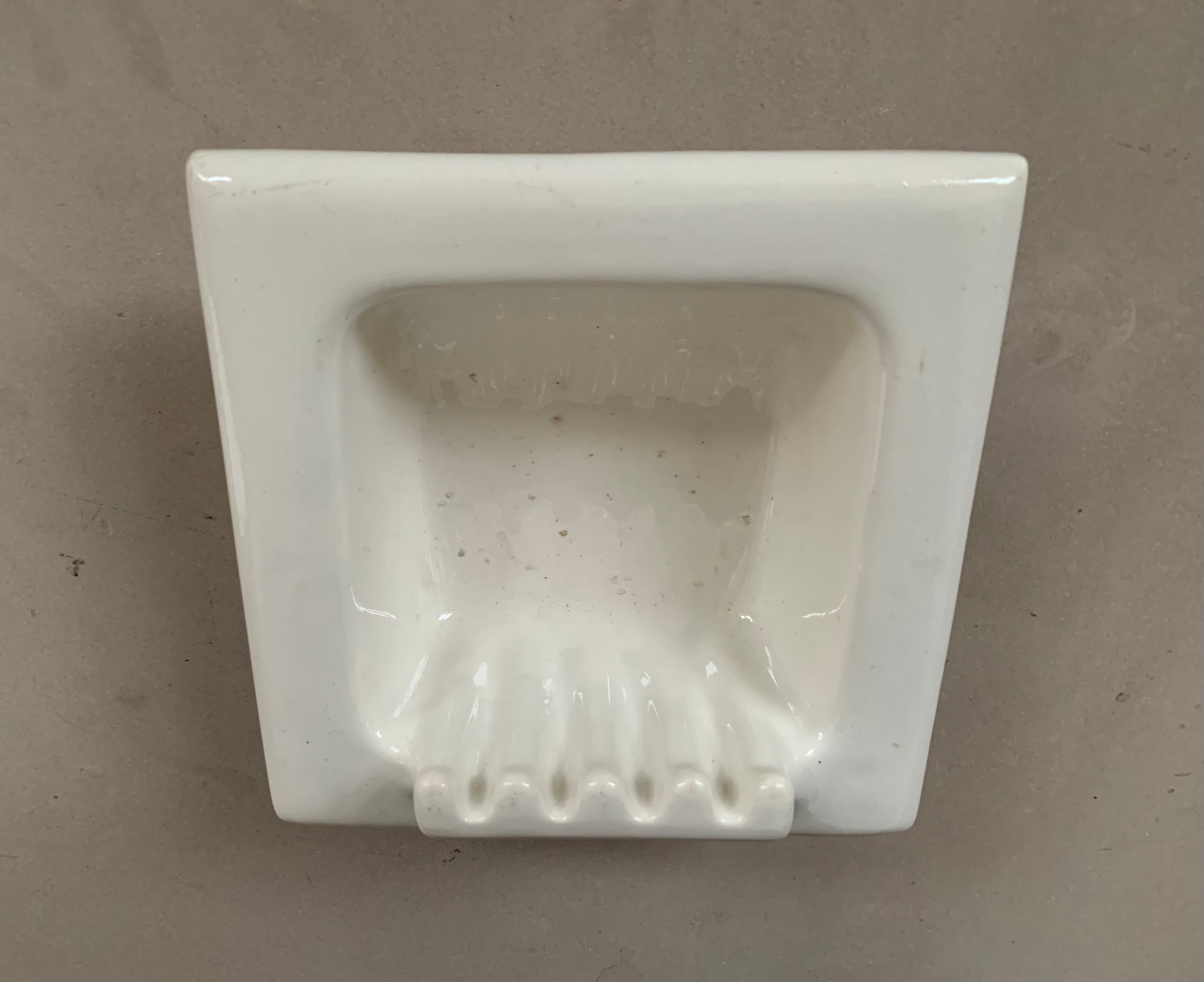 Antique Art Deco wall soap dish