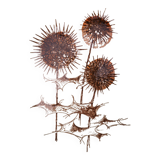 Set of 4 vintage stoneware plates, “Thistles” model