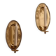 Pair Of Mid Century Swedish Brass Sconces