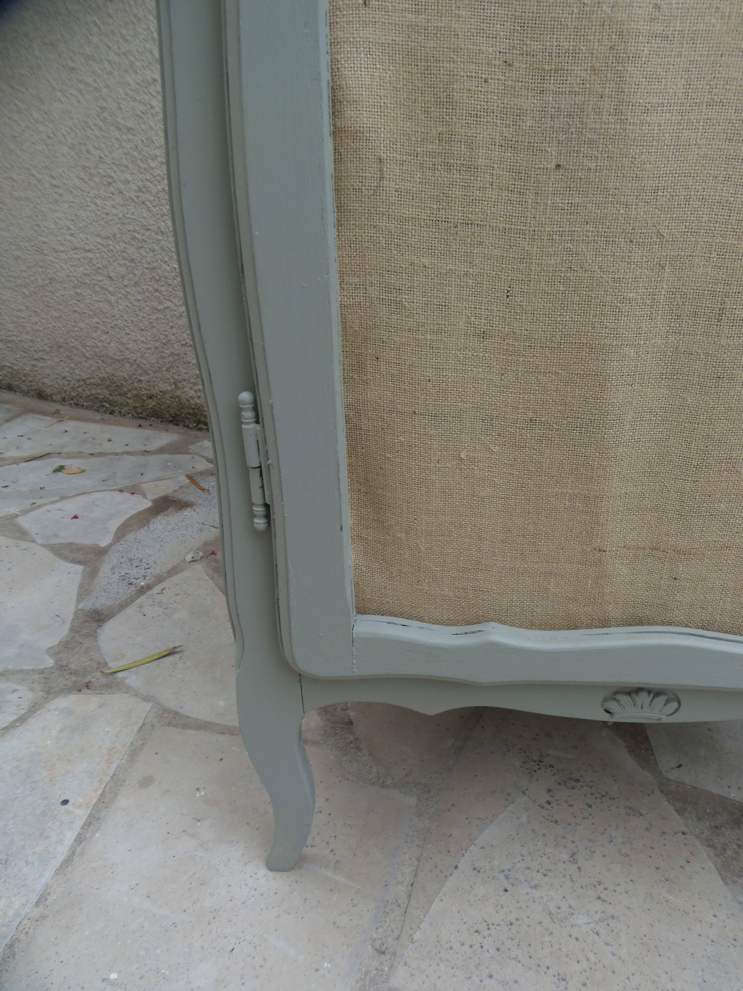 Re-enchanted vintage wardrobe in grey-green.