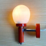 Mid Century orange wall sconce lamp 1970s