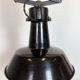 Industrial Black Enamel Scissor Ceiling Lamp, 1930s