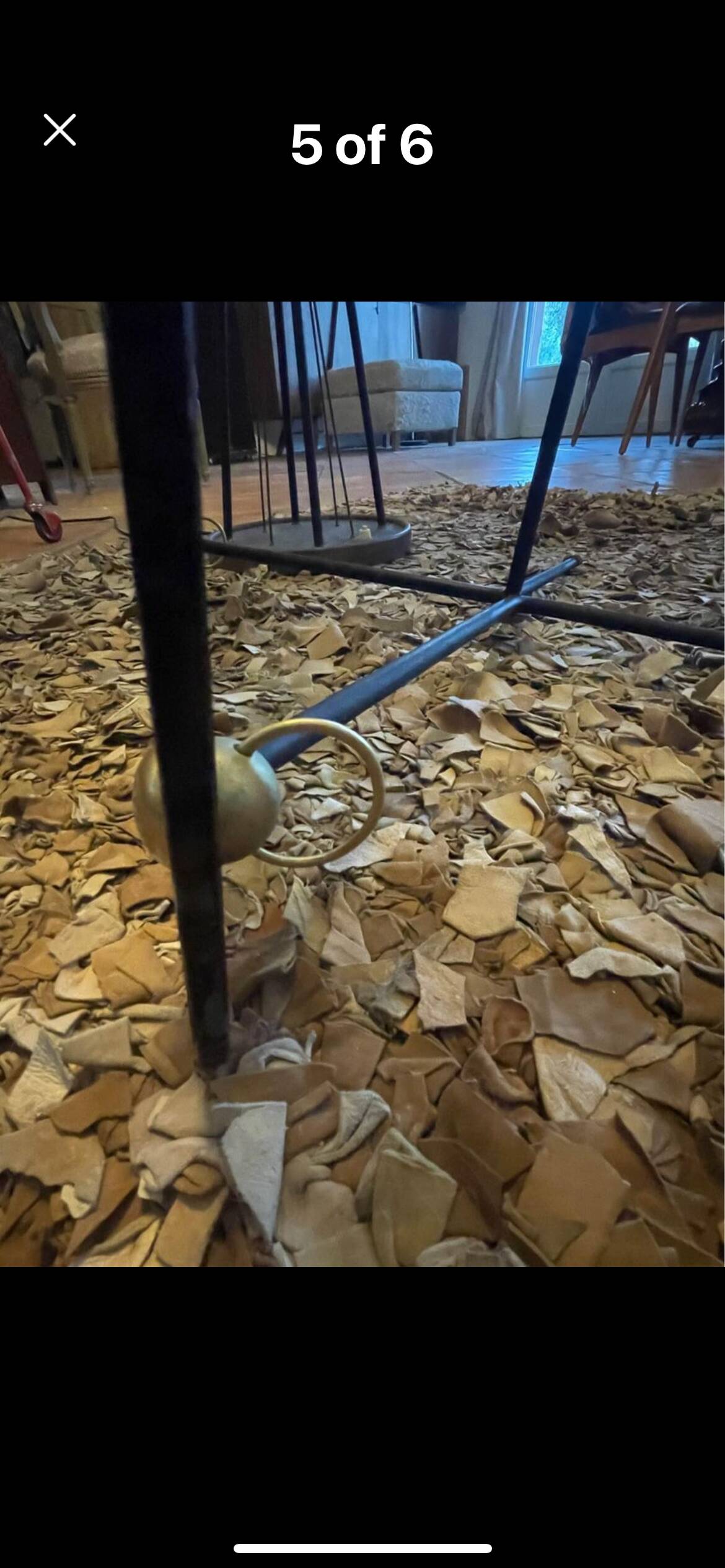 Table basse en verre fumé
