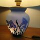 La Rochère glass paste lamp decorated at the seabed