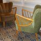1/3 cocktail 50s/60s Scandinavian Danish velvet Chair