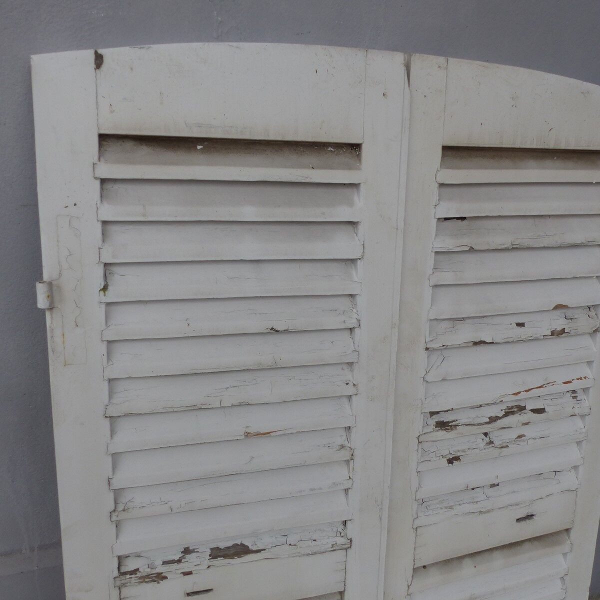 Wooden shutters louvers 2 swings L 49.5 x H 152 cm