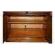 Buffet en noyer burr et quarter cut avec deux tiroirs et base d'armoire