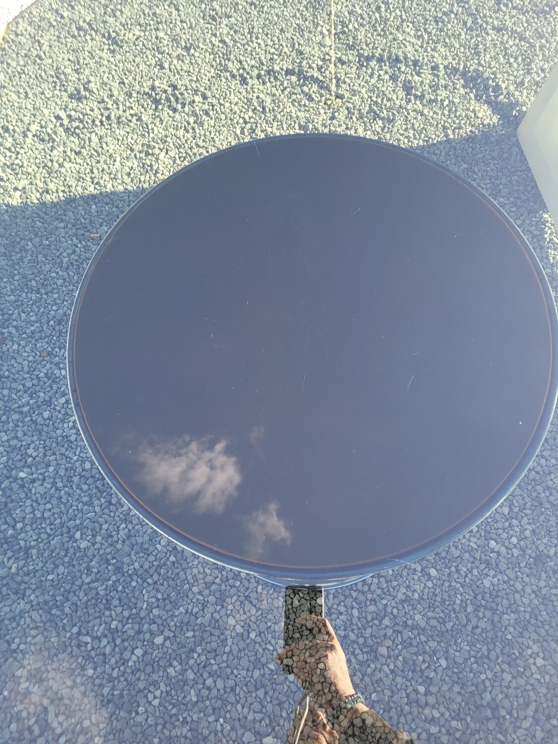 Tulip foot table by Gastone Rinaldi from the 70s