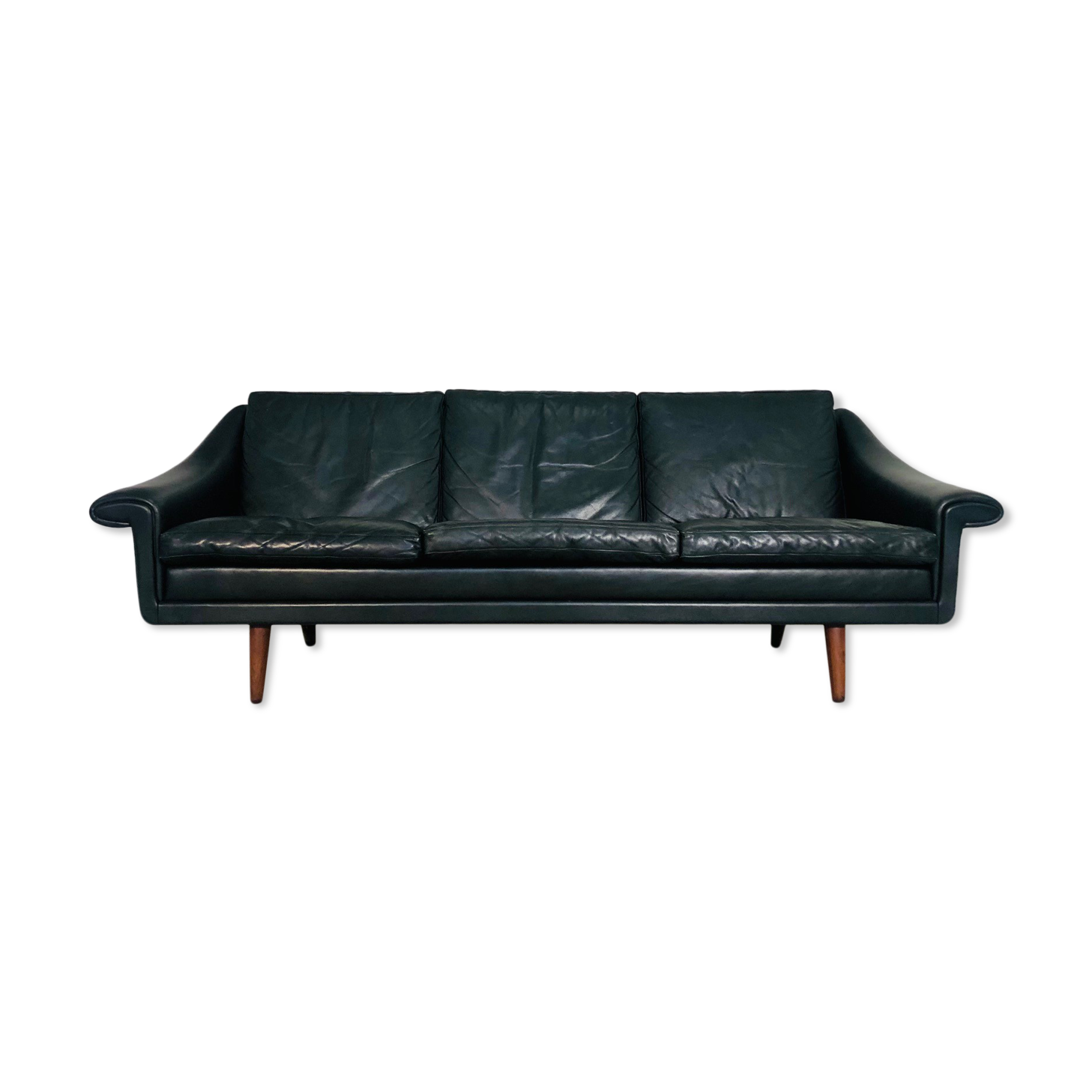 Vintage danish mid century aage christiansen 3 person "matador" sofa