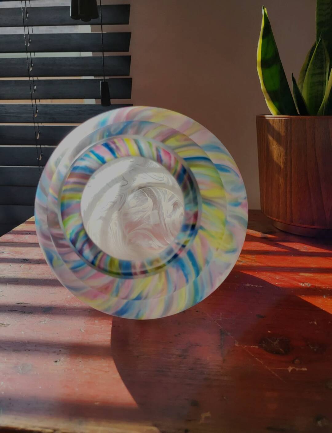 Vaas art déco, gekleurd, Scailmont, Belgique