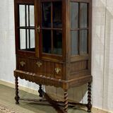 English mahogany display case from the late 19th century