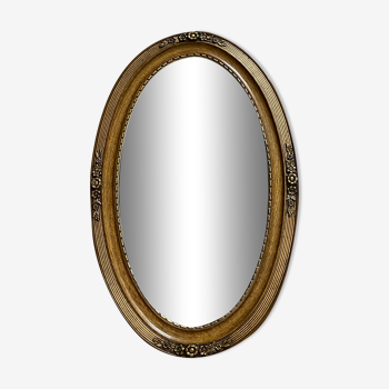Miroir oval art déco