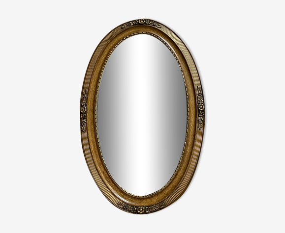 Miroir oval art déco