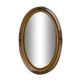 Art deco oval mirror