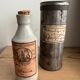 RARE Mercury stoneware pharmacy bottle