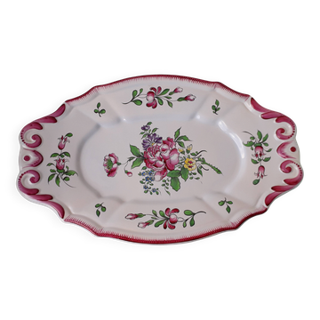 Oval dish in Lunéville faience style