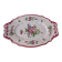 Plat ovale en faïence style Lunéville