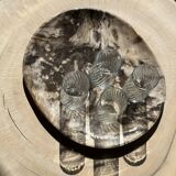 Very large empty pocket or dish in petrified wood