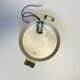Minimalist ceiling light in Holophane type glass and aluminum LAMP-7057