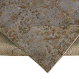 Hand-knotted persian vintage 1970s 250 cm x 333 cm purple wool carpet