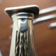 Office adornment, paper cutter, pen holder, seal, Art Deco silver metal