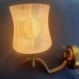 Paire d'appliques murales dorées vintage France