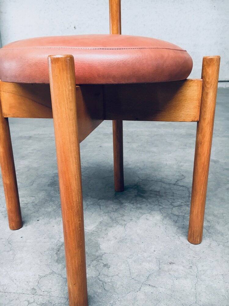 Mid-Century Modern Dining Chairs in the style of Charlotte Perriand, France, 1960s, Set of 4