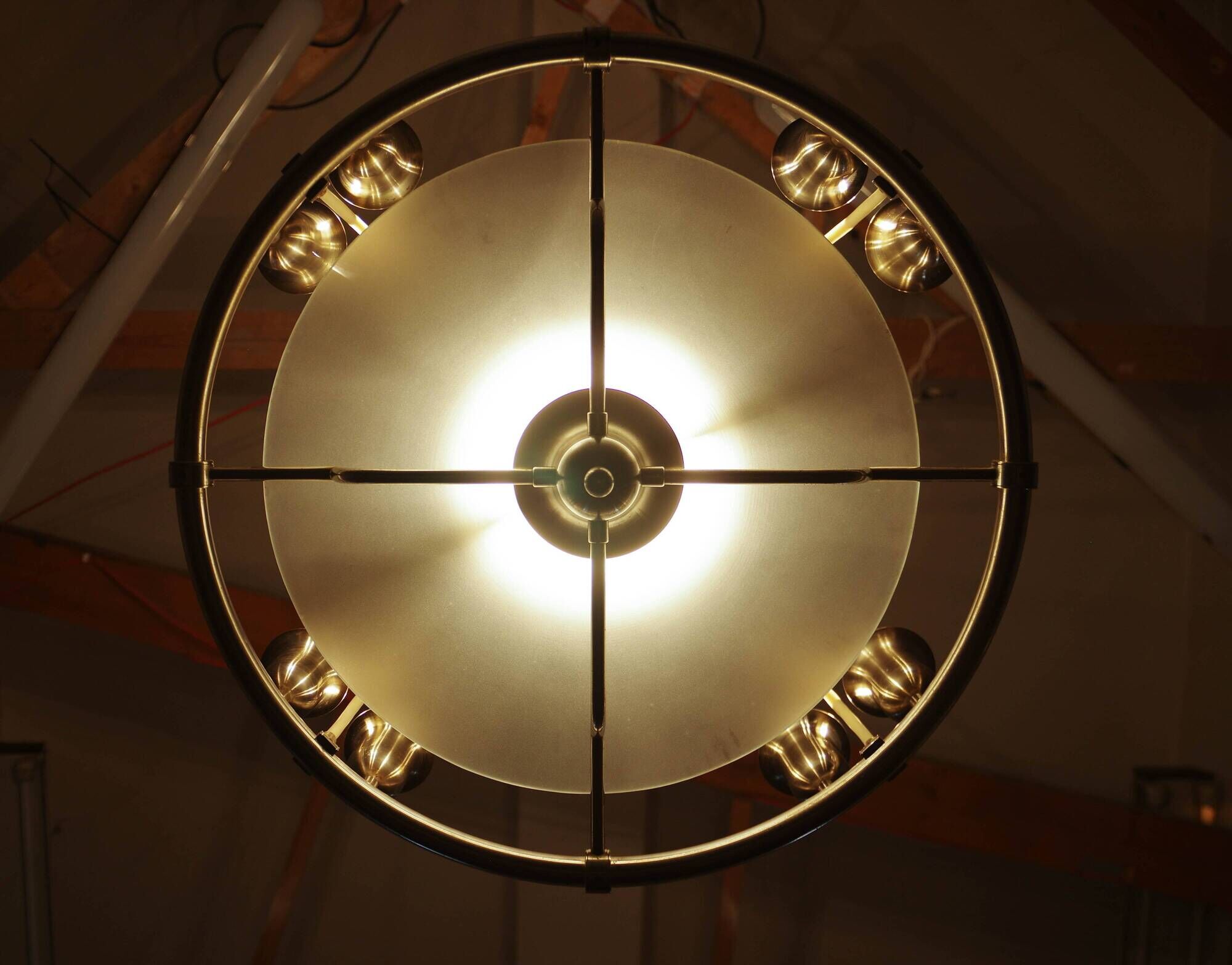 Art Deco Chandelier by Franta Anýž for IAS, Czechoslovakia, 1930s