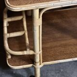 Bamboo serving trolley