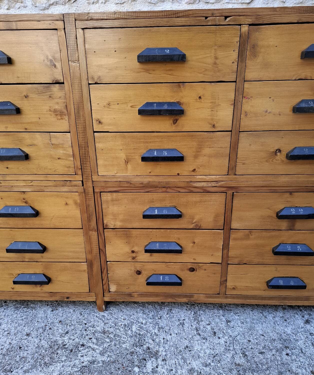 Craft cabinet with drawers