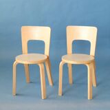 Set of 4 Chair 66, Alvar Aalto, Artek