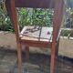 Art deco style chairs carved varnished wood honey brown color 1940