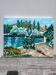 Old landscape painting oil on canvas