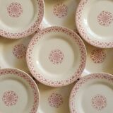10 assiettes plates Terre de Fer Gien