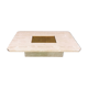 Vintage travertine coffee table by Georges Mathias