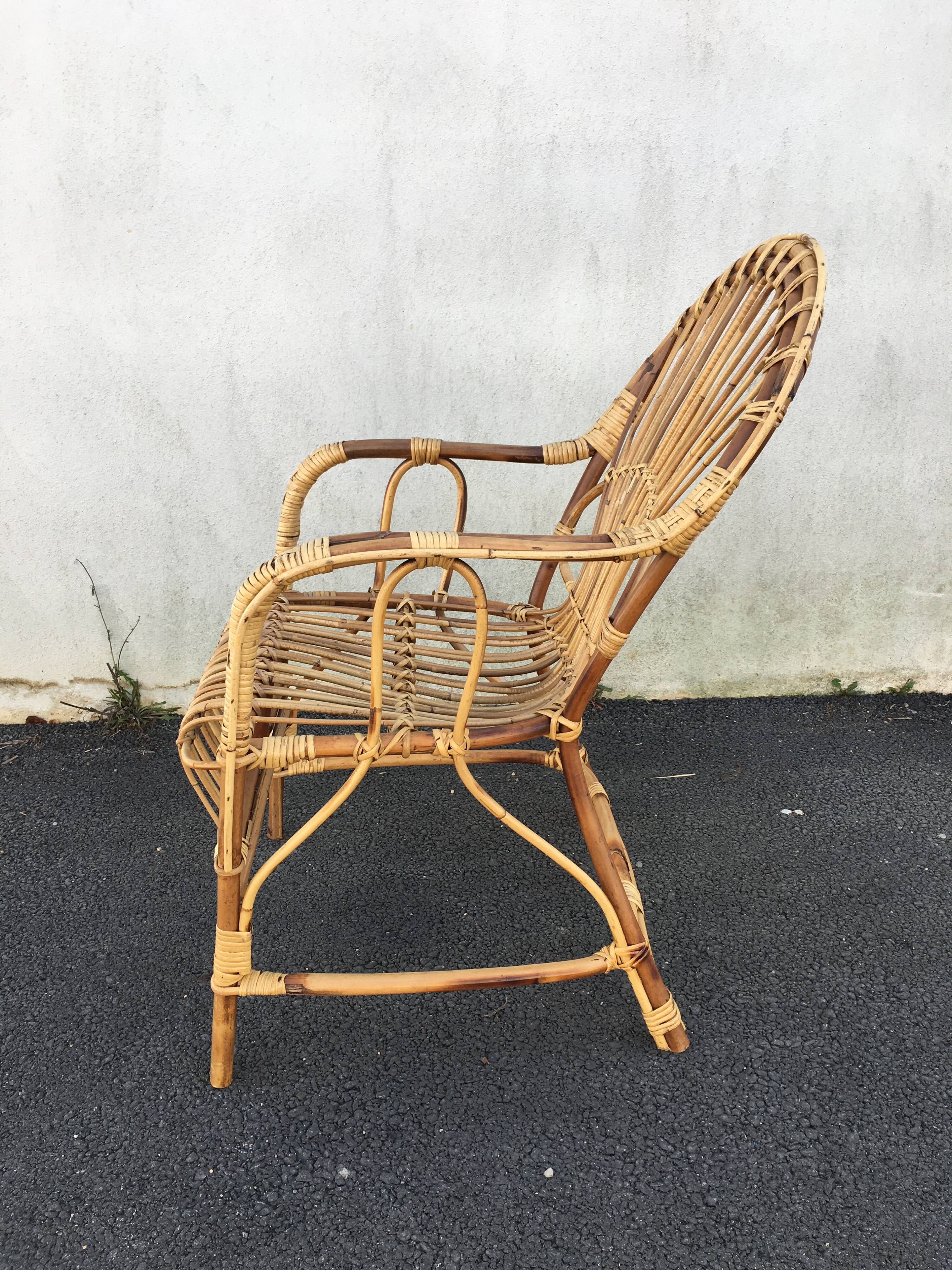 Vintage rattan chair