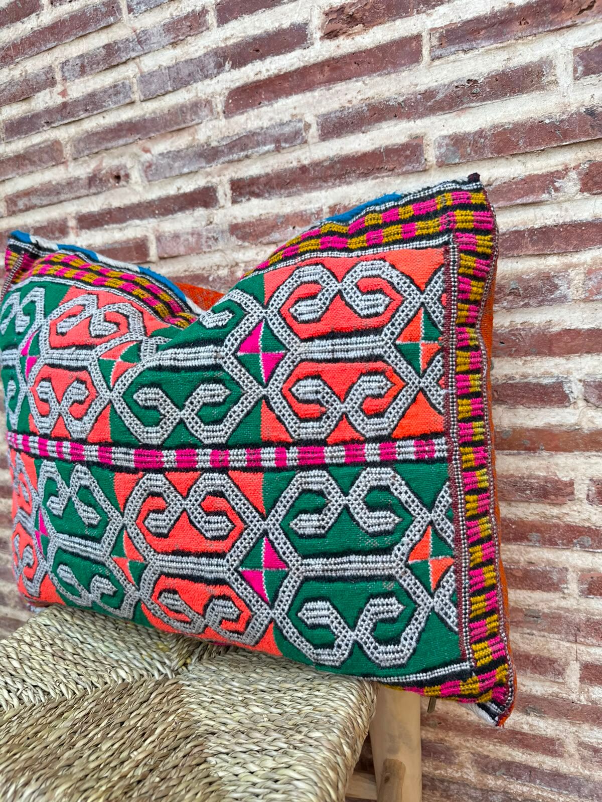Vintage Moroccan Berber cushion cover handmade