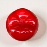 Vintage 70s red tomato plastic ice bucket