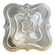 Square glass flush mounted ceiling or wall lamp