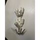 Gold “Graniglia” Leaf Murano Glass Wall Sconces in Venetian Style - a Pair