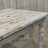 English farmhouse table of the twentieth century in raw fir
