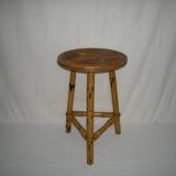 Bamboo tripod stool from the 1950s