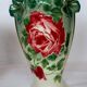Vase art new pair KG Lunéville gilding decoration flower pink soliflore tulip tree