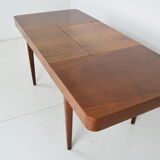 Art deco Extendable Dining Table,Designed by Jindrich Halabala,1940's.