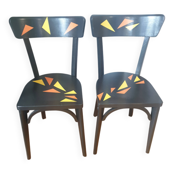 2 chaises bistrot Pop
