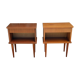 Pair of bedside tables feet spindles 70s
