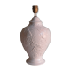 Pied de lampe en céramique à motif floral, 1970 France