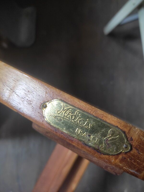 Table wood teak varnished Medici