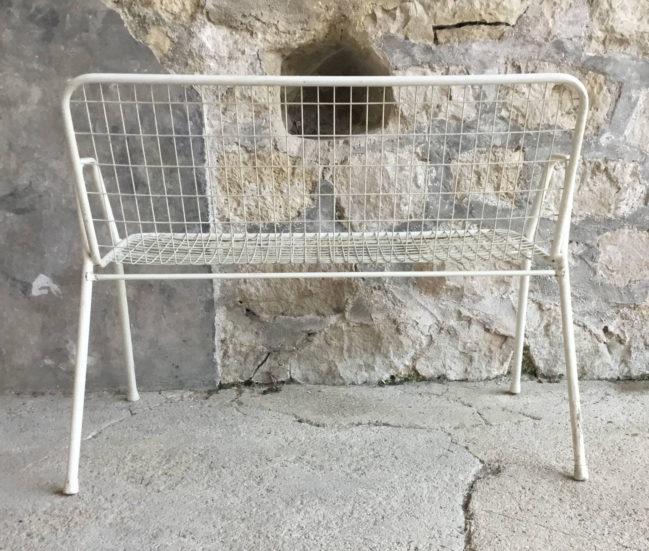 EMU bench model rio vintage - white metal mesh - 1960